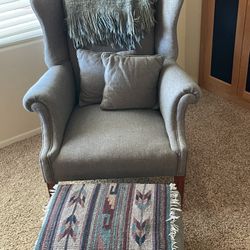 Chair and Stool, Great Condition, Comfortable, $75
