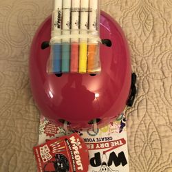 Wipeout Dry Erase Kids Helmet and Bell Aero Youth Bike Helmet 