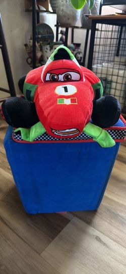 Disney Pixar Cars Storage Bin and Plush toy