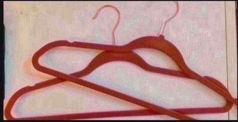 15- BROWN VELVET HANGERS- BRAND NEW