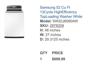 Samsung washer and dryer