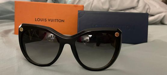Louis Vuitton Sunglasses Black Gold Clear My Fair Lady Studs Z1146E