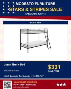 Bunkbed Twin over twin . Huge sale Real price