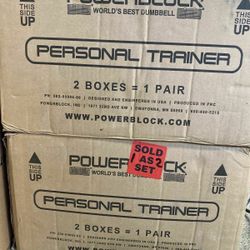 PowerBlock Personal Trainer Weights Set, 5 to 50 Pounds per Dumbbell