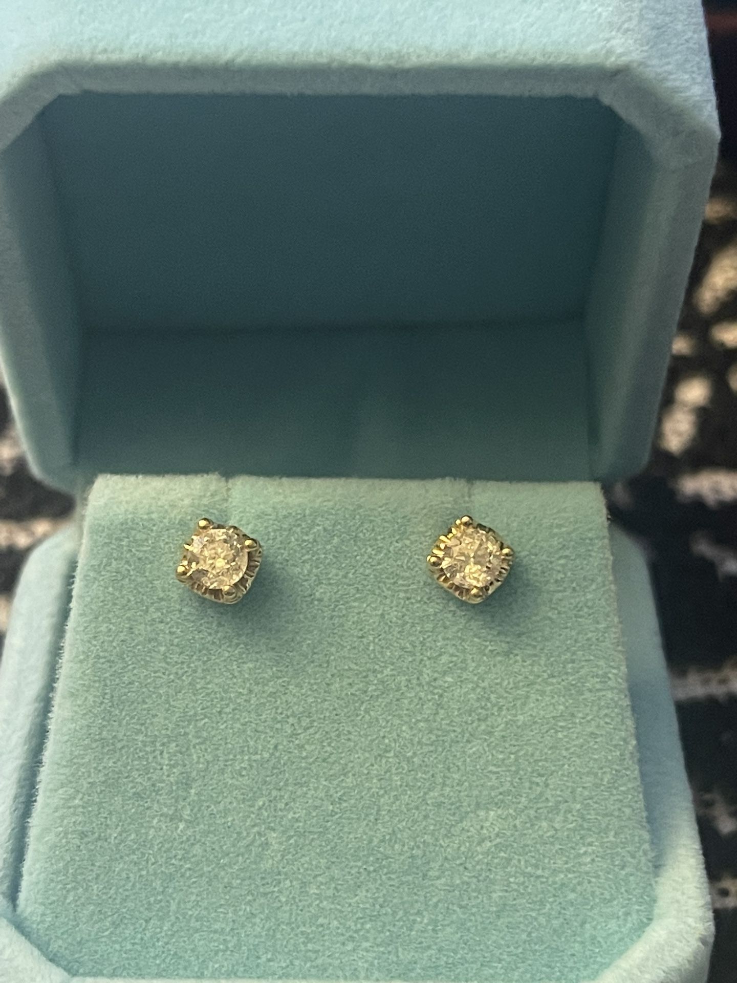 14k Diamond Earrings