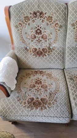 Set Of 3 French Sofas Vintage