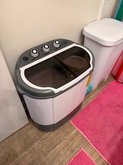 Pure Clean PUCWM23 Portable Twin Tub Washing Machine – Compact Washer & Spin Dryer