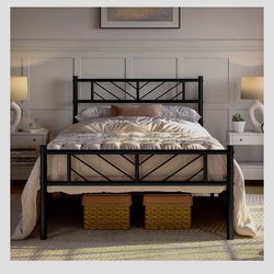 Yaheetech Twin Size Platform Bed Frame