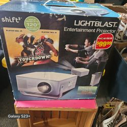 Projector n stand with roll down screen
