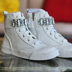 KARL LAGERFELD Shoes, 8.5 High Top Sneaker, Boots