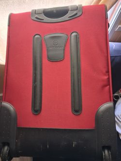 SwissGear Red Rolling Luggage Suitcase