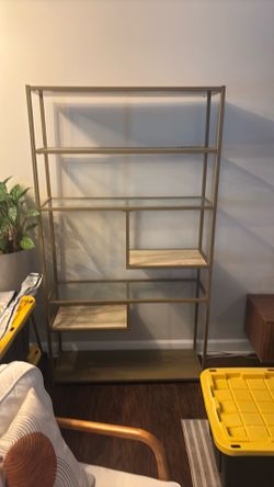 Gold retro style book case