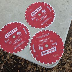 3  diablo blades 7 1/4 nuevas $20 x 3 firme area jersey village 77O41 pick up only