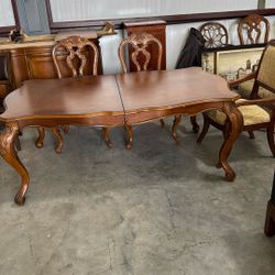 Dining Table Real Wood Oak 
