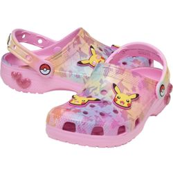 Crocs x Pokemon Pikachu Pink GS Kids Youth Classic Clog Sz J6