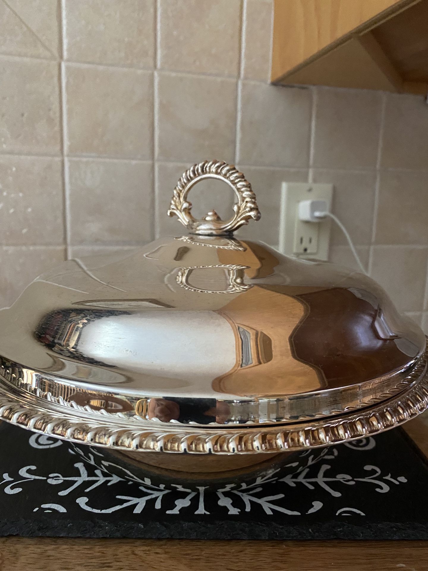 Silver Plated Bowl With Lid