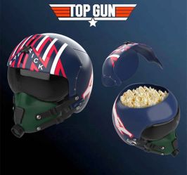 Top Gun 40th Anniversary helmet popcorn bucket styled Maverick