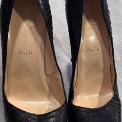 Christian Louboutin Black Heels Size 39.5 /8.5