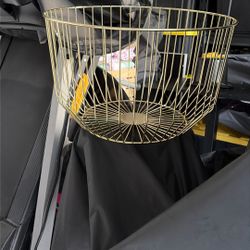 Gold Wire Basket 