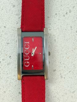 Women’s Red GUCCI Tank Watch