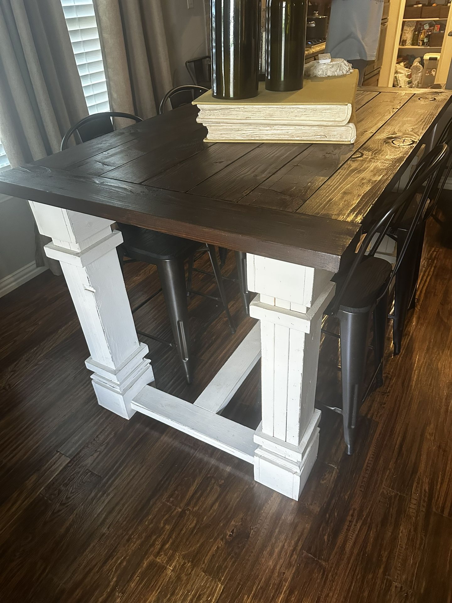 High Top Table with Bar Stools