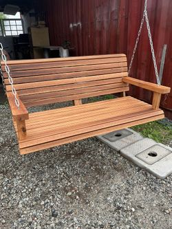 WALNUT PORCH SWING 47” Wide $380