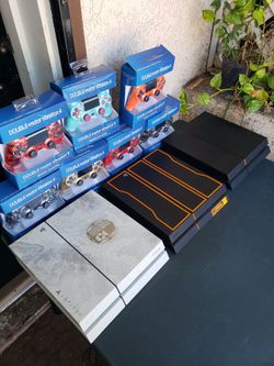 2 Controllers. Each Console Is Jailbreak Hackable 9.0 Black PS4 500GB $275! COD Edition PS4 1TB $375! Destiny 2TB Edition $475! All works 100%