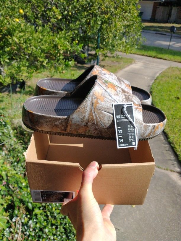 New Nike Calm Slide Realtree Men Size 13