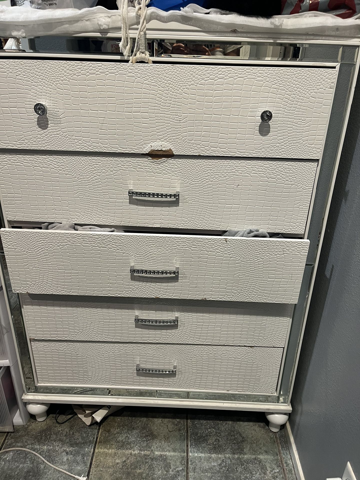 White dresser