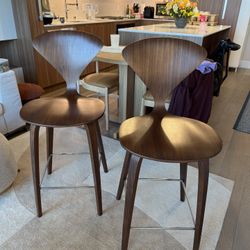 Design Within Reach Walnut Counter Stools