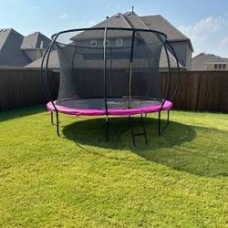 Jumpzylla 14FT Trampoline with Enclosure & Double Color Pad Cover