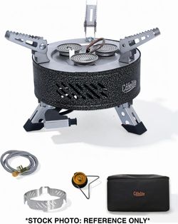 Cafelite Portable 3 Burner Camping Stove with Accessories