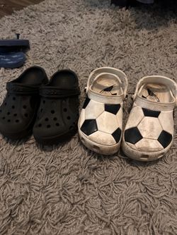 2 pairs of Youth Size 13 Crocs - $15 for both