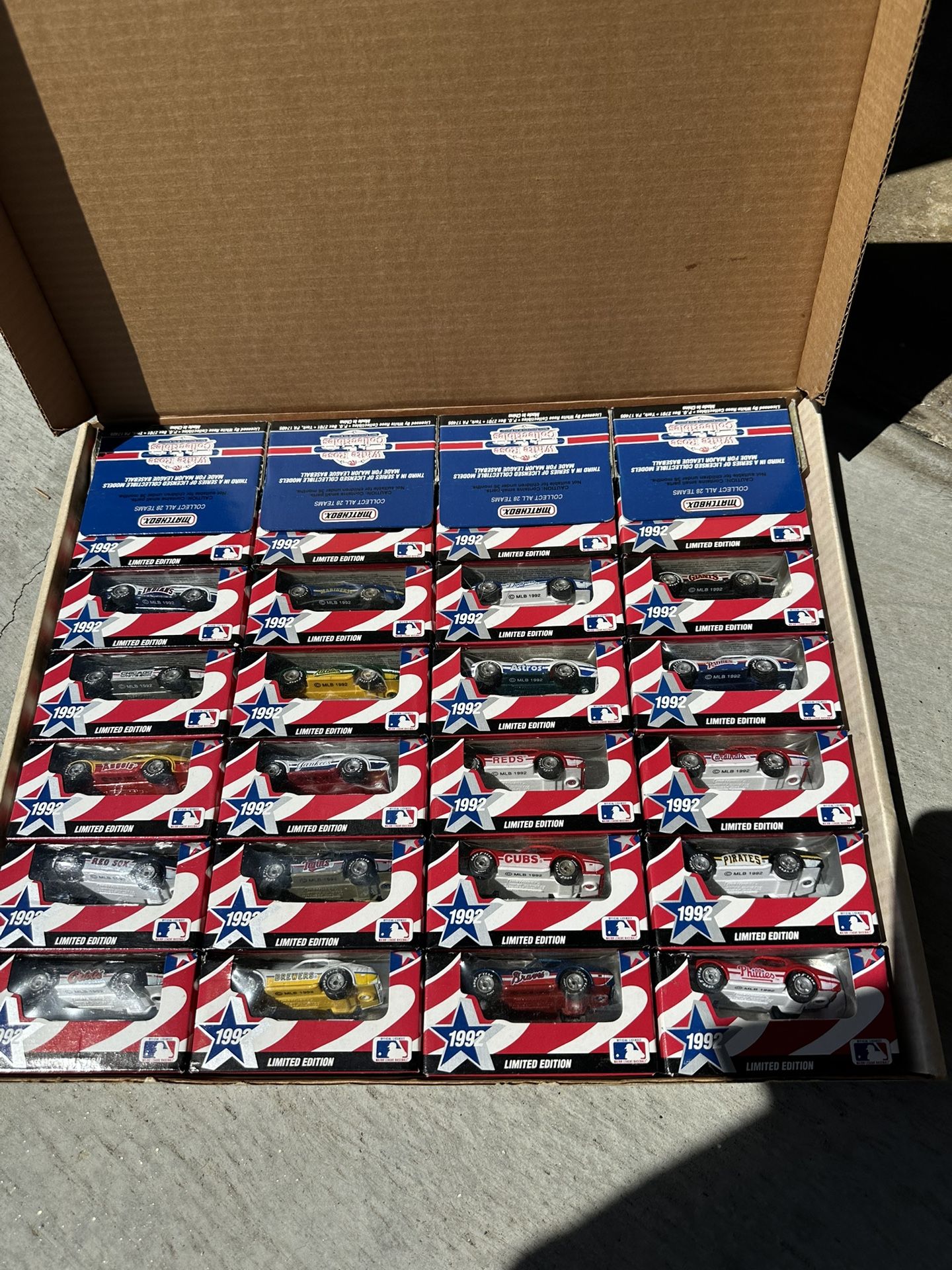 1992 Matchbox Complete MLB CORVETTE SET