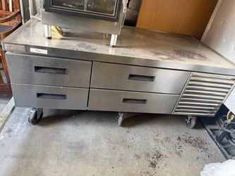 Delfield 62” four-drawer refrigerated chef base