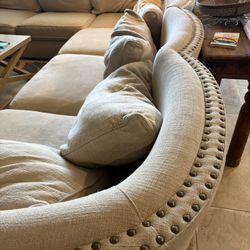 Large Cream Sectional (Macy’s) - MAKE AN OFFER