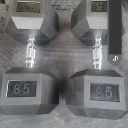 85lbs Dumbells Weights 