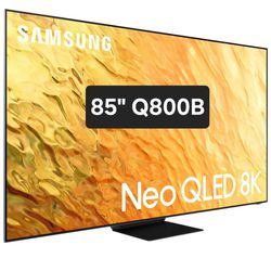 SAMSUNG 85"INCH NEO QLED 8K SMART TV Q800B ACCESSORIES INCLUDED 