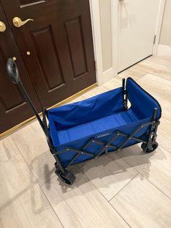 Folding Utility Wagon / Collapsible Cart – Blue – $25