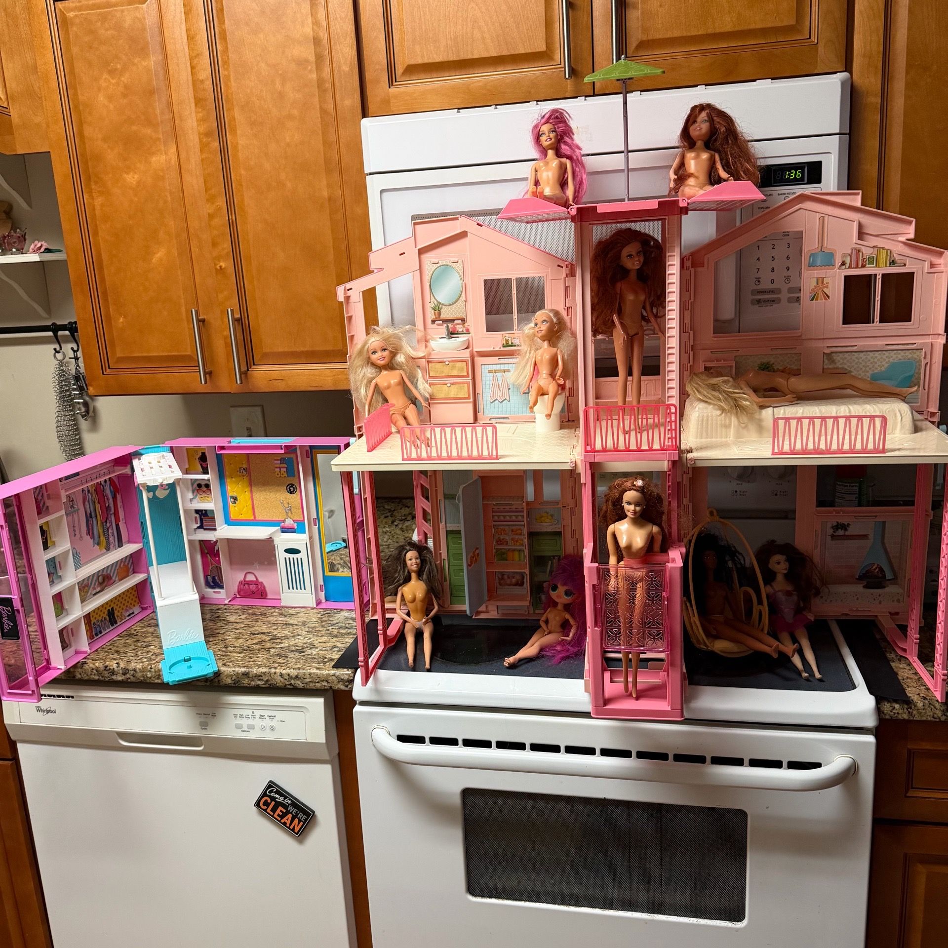 Barbie playhouse bundle
