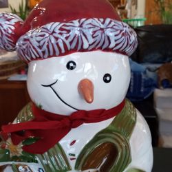 Tracy Porter Snowman Cookie Jar 