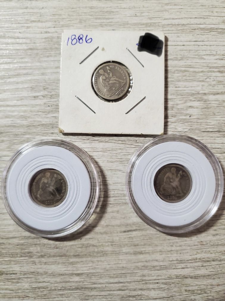 Silver Seated Dimes 