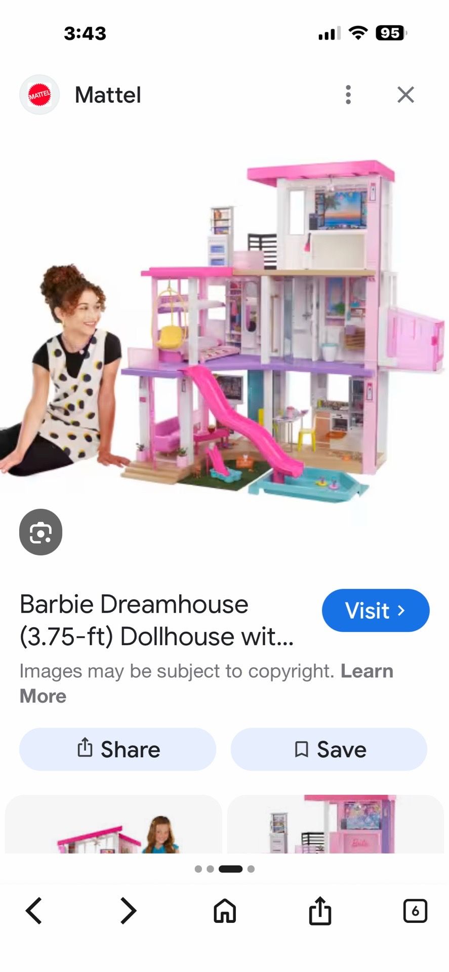 Barbie pool dream house