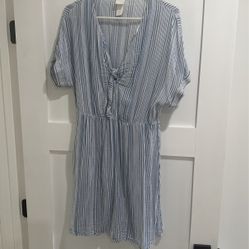 h&m striped dress