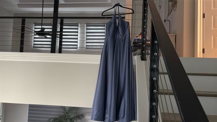 Size 10 grey/blue gown dress