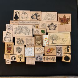 FALL Craft Stamps In Excellent Condition 