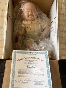 Ashton-Drake Galleries "Tickles" Porcelain Doll with COA