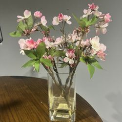 Faux Flower Arrangement In Vase
