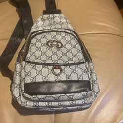 Desinger Blue / Grey Cross Over Bag 