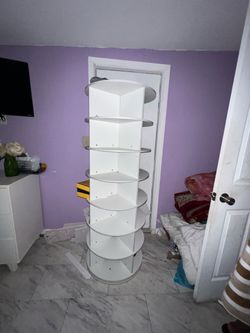 Tall Rotating Shoe Rack Tower Organizer